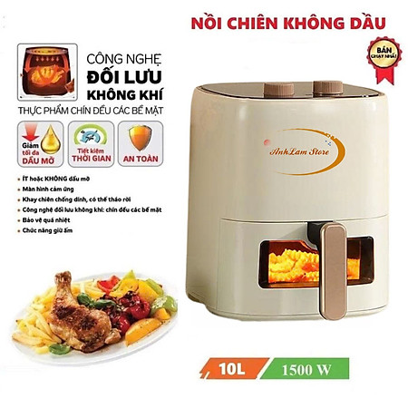 Nồi chiên không dầu thế hệ mới dung tích lớn, công suất 1500W - Hàng nhập khẩu