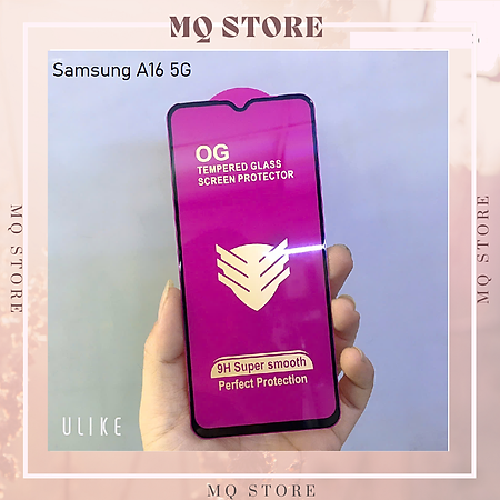 Kính cường lực cho Samsung A16 5G full màn hình 6d cao cấp( hàng chính hãng)