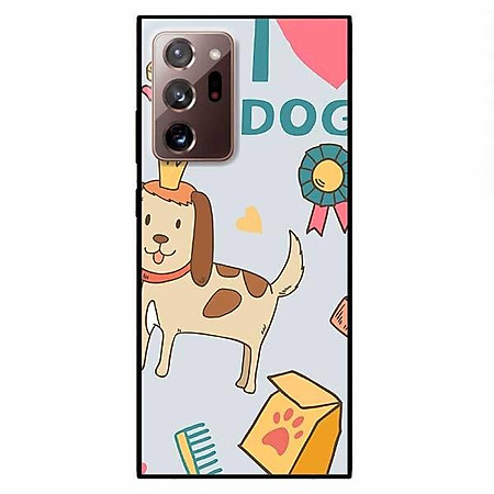 Ốp lưng dành cho Samsung Note 20 - Samsung Note 20 Ultra mẫu Cún Đeo Vương Miệng