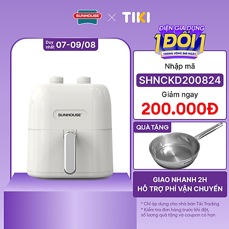 Nồi chiên không dầu 5.5L Sunhouse SHD4022 - Hàng chính hãng
