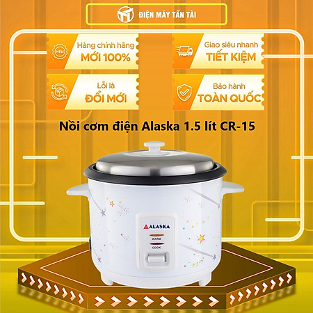 CR-15 - NỒI CƠM ĐIỆN NẮP RỜI ALASKA 1.5 LÍT CR-15 - Hàng chính hãng