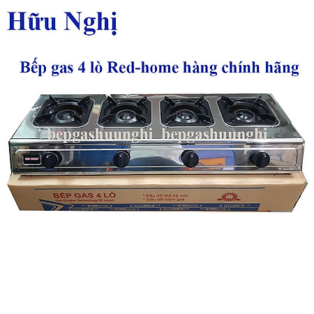 Bếp gas 4 lò Red-home TN-204 Hàng chính hãng