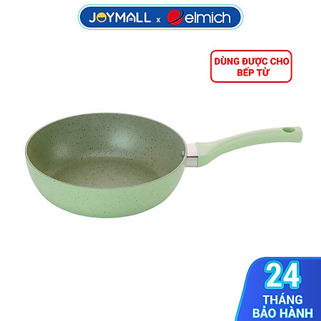 Chảo Chống Dính Vân Đá Elmich EL-4710OL, Hàng Chính Hãng, Dùng Được Trên Mọi Loại Bếp - JoyMall