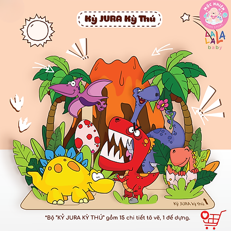 Đồ Chơi Tranh Gỗ Tô Màu Kèm Màu Nước, Cọ và Truyện Kể I Paint I Play! - Lalala Baby (Cho Bé Từ 3 Tuổi)