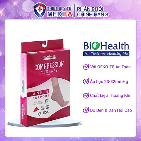 Vớ y khoa gót chân hỗ trợ điều trị suy giãn tĩnh mạch Biohealth