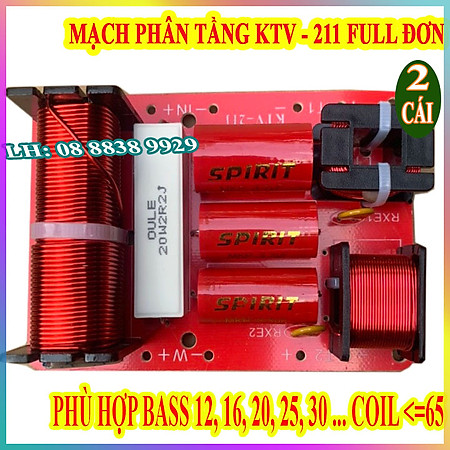 CẶP PHÂN TẦN KTV 211- DÙNG CHO 1 BASS 2 TREBLE HÀNG NHẬP KHẨU - GIÁ 2 MẠCH