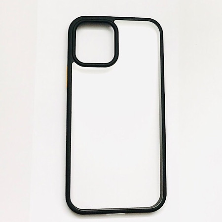 Ốp lưng cho iPhone 12 (6.1) và 12 Pro (6.1) hiệu Rock Guard Hybrid Glass Pc viền màu chống sốc - Hàng nhập khẩu