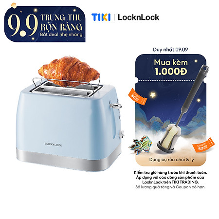 Máy Nướng Bánh Mì Lock& Lock EJB221BLU (730 - 870 W) - Hàng chính hãng