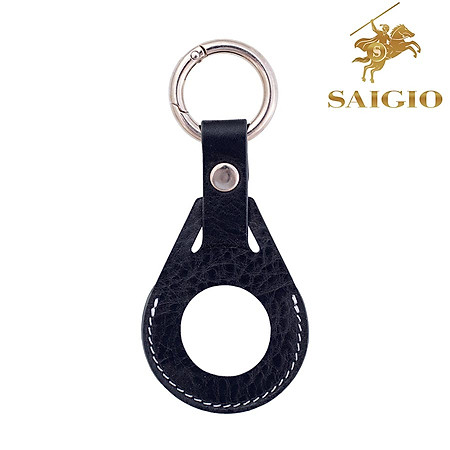 Bao Da Cao Cấp Dành Cho Apple AirTag, Chất Liệu Da Bò Thật 100%, AirTag Case Chống Sốc-Chống Bám Bụi-Chống Bám Vân Tay-Chống Xước - Hàng Chính Hãng SAIGIO