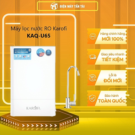 Máy Lọc Nước Để Gầm Karofi KAQ-U65, Kết Nối Wifi, 10 Lõi Cao Cấp, Hàng Chính Hãng
