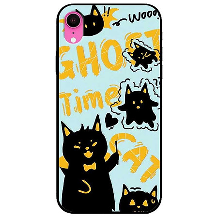 Ốp lưng cho iPhone X - iPhone Xs - Xs Max - XR - iPhone 11 - 11 Pro Max - Mèo Mun GHOST - Hàng Chính Hãng