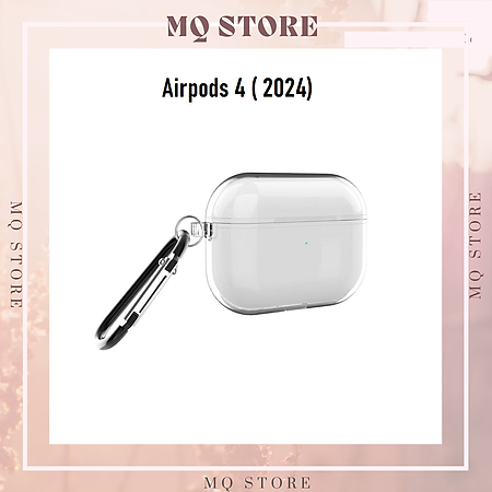 Vỏ Ốp Case Bảo Vệ TPU Trong Suốt  Cho Airpods 4 ( 2024) Kèm móc treo_ Hàng Chính Hãng