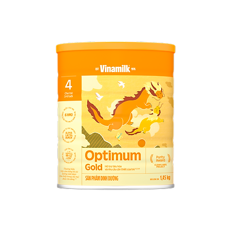 Sữa bột VinamilkOptimum Gold Step 4 Hộp Thiếc 1450g