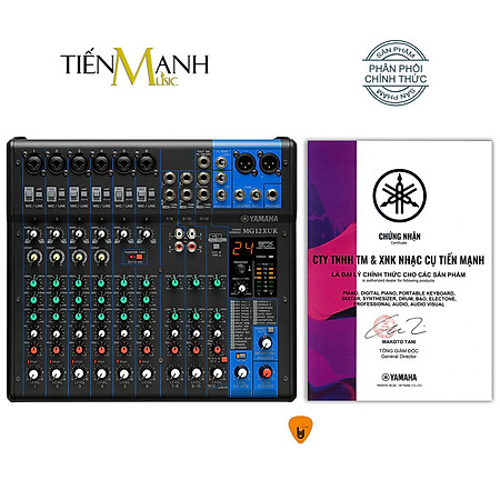 Yamaha MG12XUK Soundcard kiêm Bàn Trộn Mixer Interface Compact Stereo Mixing Console Phòng Thu Studio Mix MG12 Hàng Chính Hãng - Kèm Móng Gẩy DreamMaker