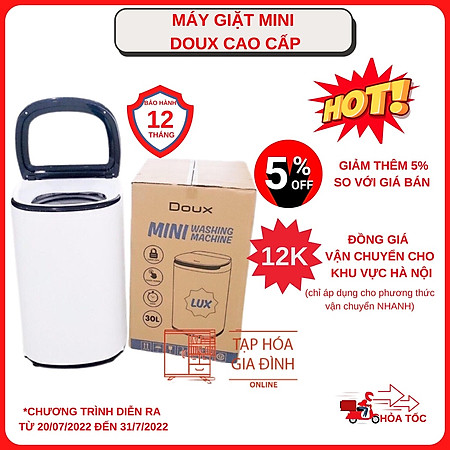 Máy giặt mini DOUX LUX phiên bản mới nhất bảo hành 1 năm - Hàng nhập khẩu