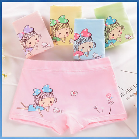 5 Quần lót  Cotton bé gái - quần sịp trẻ em