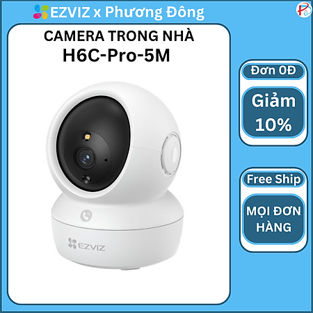 Camera WiFi quay quét EZVIZ H6C Pro 3K 5MP - hàng chính hãng