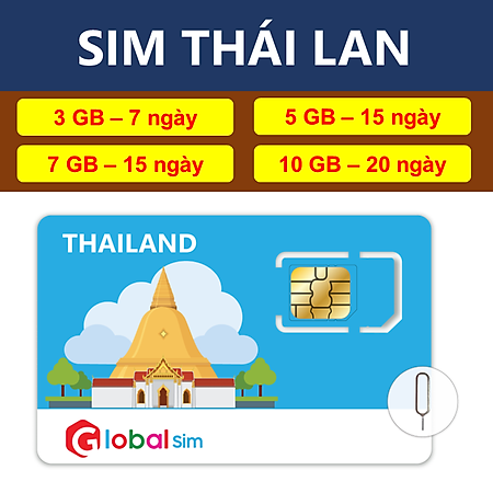 SIM DU LỊCH THÁI LAN - GÓI CỐ ĐỊNH (HÀNG CHÍNH HÃNG)