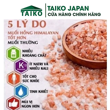 Muối hồng Himalayan loại hạt 500g