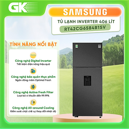 Tủ lạnh Samsung 406 lít RT42CG6584B1SV - hàng chính hãng ( chỉ giao HCM )