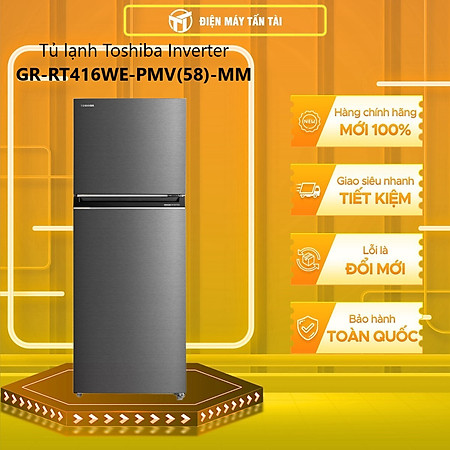 TỦ LẠNH TOSHIBA INVERTER GR-RT416WE-PMV(58)-MM  312L - HÀNG CHÍNH HÃNG (CHỈ GIAO HCM)