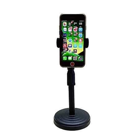 Giá đỡ KG59 có chân đế, kẹp điện thoại để bàn đa năng tiện dụng, livestream, giải trí xoay 360độ - Hàng chính hãng