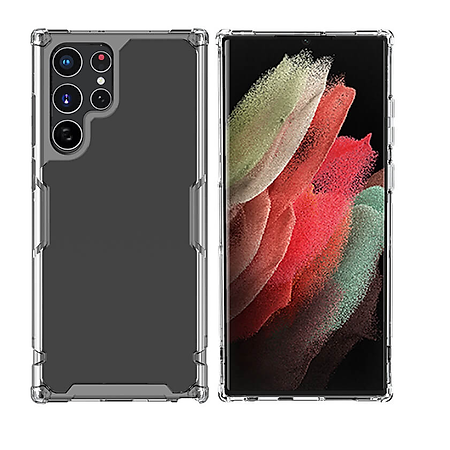 Ốp lưng silicon trong suốt cho Samsung Galaxy S22 Ultra hiệu Nillkin Nature Pro mỏng 0.6mm - hàng nhập khẩu