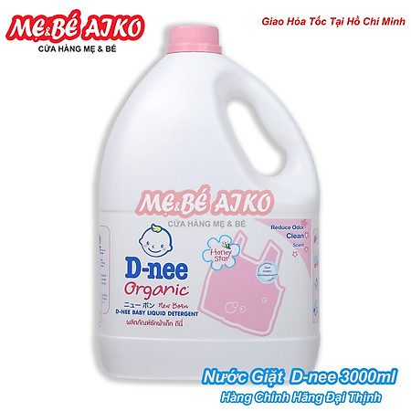 Nước Giặt Quần Áo Cho Bé D-Nee - Chai 3000ml (Hồng)