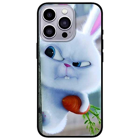 Ốp lưng dành cho Iphone 13 Mini - Iphone 13 - Iphone 13 Pro -  Iphone 13 Pro Max - Thỏ Trắng Nhăn Mặt