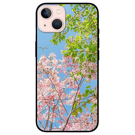 Ốp lưng dành cho Iphone 12 - 12 Pro - 12 Pro Max - 13 Mini - 13 - 13 Pro - 13 Pro Max - Đào Hồng Xanh - Hàng Chính Hãng