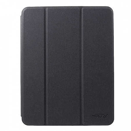 Bao da chính hãng Mutural cao cấp cho iPad Pro 12.9 2020 có khay đựng bút - Đen