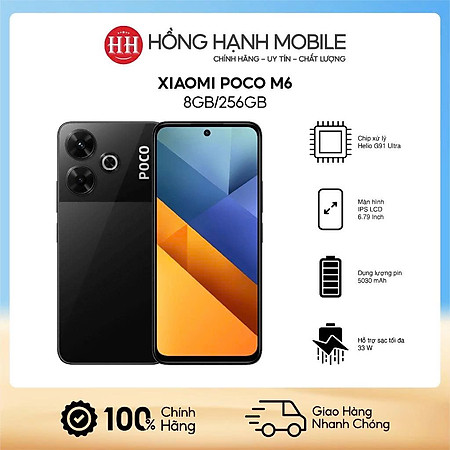 Điện Thoại Xiaomi POCO M6 8GB/256GB - Hàng Chính Hãng