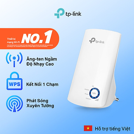 Bộ Mở Rộng Sóng Wifi TP-Link TL-WA850RE Chuẩn N 300Mbps - Hàng Chính Hãng