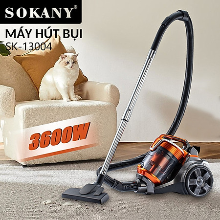 Máy hút bụi cầm tay SOKANY SK-13004, hút bụi gia đình công suất CAO 3600W, lực hút mạnh 30000PA hút sạch mọi bụi bẩn - HÀNG CHÍNH HÃNG