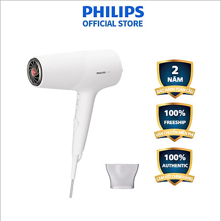 Máy sấy tóc Philips BHD500/00 - Sấy tóc nhanh khô - Bảo vệ tóc không bị quá nóng - Hàng Chính Hãng