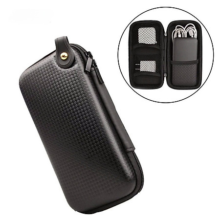 Hộp Đựng Tai Nghe, Cáp Sạc, Pin Sạc Dự Phòng, Ổ Cứng giúp bảo vệ phụ kiện di động / laptop 19x10x4cm - Hàng chính hãng