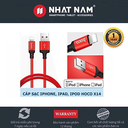 Cáp Hoco X14 Dài 1m Chính Hãng