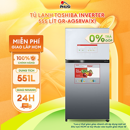 Tủ Lạnh Inverter Toshiba GR-AG58VA-X (555L) - Hàng chính hãng