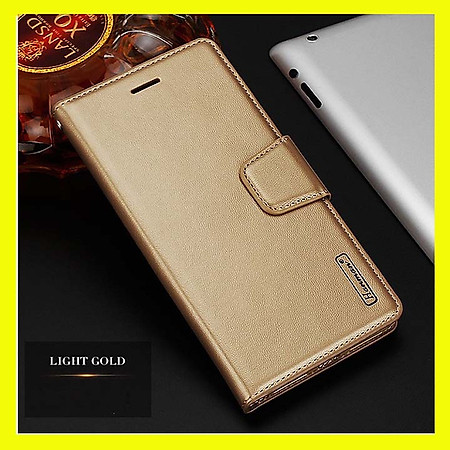 Bao da dạng ví cho SamSung Galaxy A25 5G hiệu Hanman, DaDa có quai cài có ngăn để thẻ ATM và để tiền, bao da may viền - Hàng nhập khẩu