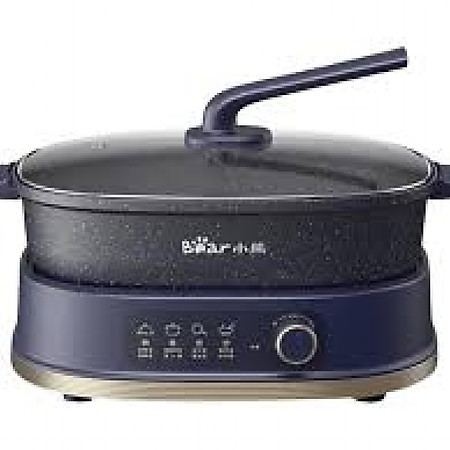 Nồi Lẩu 2 Ngăn Bear Đa Năng Nhiều Chế Độ Nấu Lẩu Hầm Ninh Chiên Rán Xào Chống Dính Cực Tốt Kháng Khuẩn 99,99% - SB NL60U HÀNG CHÍNH HÃNG