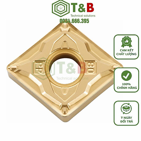 Mảnh dao tiện ngoài phủ CVD Hãng Kyocera Model CNMG120408 CA515