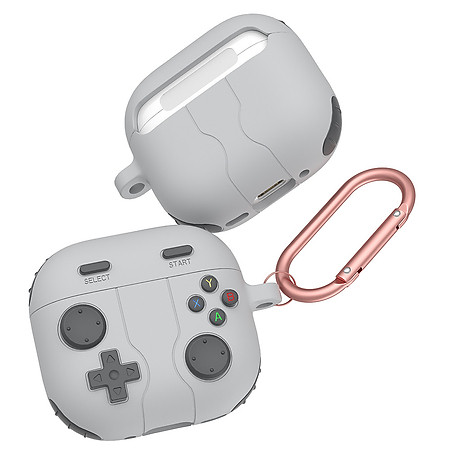 Case ốp bảo vệ Silicon Kai.N Game Pad cho Airpods 4, chống sốc, kèm khoá treo_ Hàng chính hãng