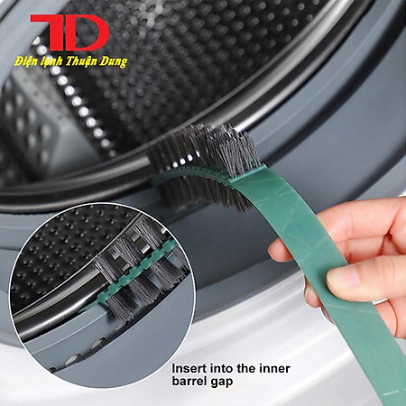 Bàn Chải Vệ Sinh Khe Máy Giặt, Nhựa Xoay 360 Độ ,Tay Cầm Dài 60cm [MÀU NGẪU NHIÊN] hàng chính hãng, Điện Lạnh Thuận Dung