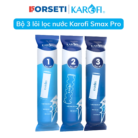 Bộ lõi lọc Smax Pro Karofi 123 gấp đôi công suất và tuổi thọ - Hàng chính hãng 100%