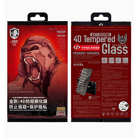 Kính cường lực Kingkong chống nhìn trộm iPhone 12 series - Hàng chính hãng