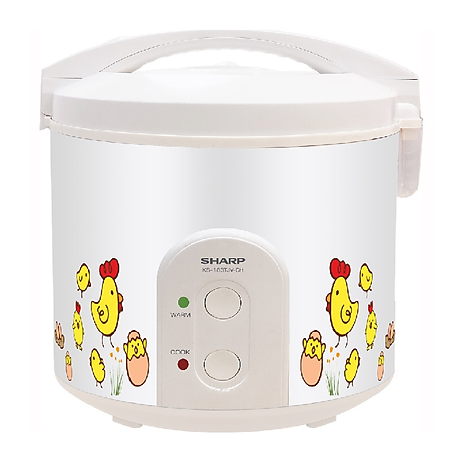 Nồi cơm điện nắp gài Sharp 1.8 lít KS-183TJV-CH - Hàng chính hãng