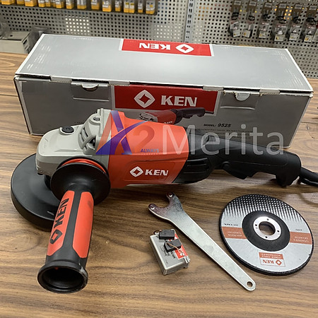Máy mài góc 125mm - 1500W Ken 9525 (Kèm chổi than + đá mài)