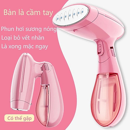 {Bảo Hành 12 Tháng} Bàn Là Ủi Áo Quần Hơi Nước Cầm Tay Tiện Lợi Loại 1 Hàng Chính Hãng PaKaSa - Là Được Tất Cả Loại Vải- Gấp Gọn Tiện Dụng
