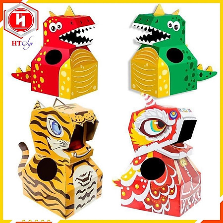 Đồ chơi trung thu, đồ chơi hoá trang cho bé đầu Kỳ Lân, Hổ, Khủng Long, Đồ chơi trẻ em HT SYS