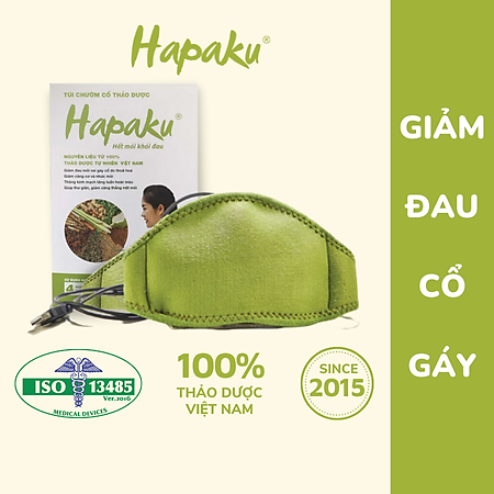 Combo Đai Chườm Nóng Thảo Dược Giảm Đau Cổ Gáy Hapaku + Tấm Thảo Dược Thay Thế